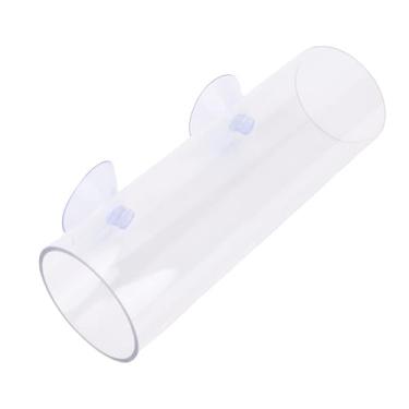 Imagem de Asixxsix Túnel de Tubo Acrílico de Peixe Betta, Simulando o Habitat Design Transparente Betta Peixe Tunne Surfac Brinquedos Com Copos (L 360ml 6,8x14.5cm / 2.7x5.7inin)