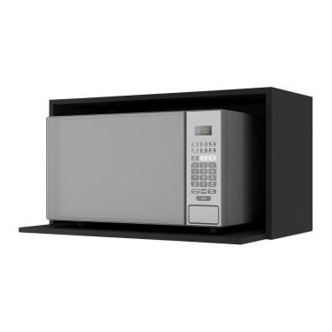 Imagem de Armário Cozinha Nicho Microondas 70 Cm Preto