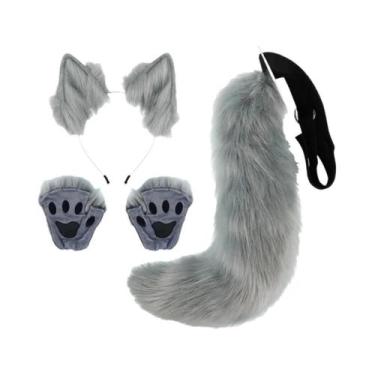 Imagem de Fantasia De Cosplay De Orelhas De Raposa De Pelúcia Feita À Mão, Acess