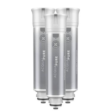 Imagem de Kit 3 Filtros/Refis Originais de Água Acqua Pure para Purificador Electrolux PE12A/PE12B/PE12G/PE12V/PE12P