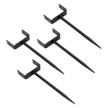Imagem de Suporte de calha QZATTCAEN Rainwater Heavy-Duty Iron, pacote com 4 uni