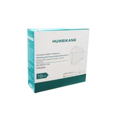 Imagem de Máscara KN95 HUWEIKANG 10 unidades descartáveis brancas - Lightbek Off