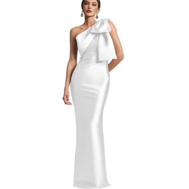 Imagem de Vestido Mãe da Noiva Mkojaa One Shoulder Mermaid US18