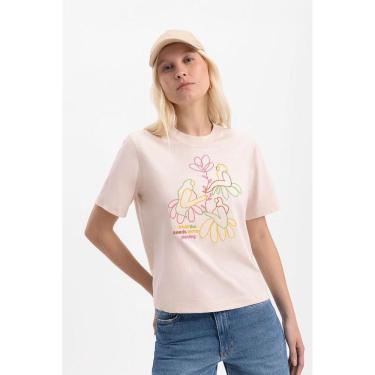 Imagem de Blusa feminina em meia malha estampada essendi