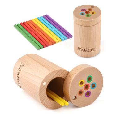 Imagem de Motor fino de combinação de cores Toy DINORUN Montessori de 1 a 3 anos
