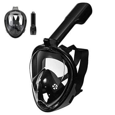 Imagem de Mascara de Margulho Full Face Snorkel Anti Embaçamento Diversao Nataçao Praia Piscina Suporte Camera Lazer Seguro