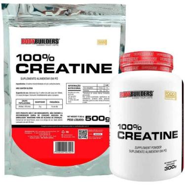 Imagem de Creatina 100% SUPER COMBO - Pote 300g + Refil 500g - Bodybuilders