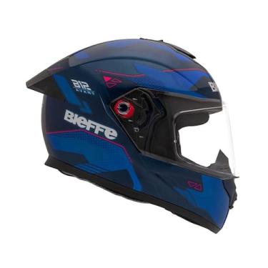 Imagem de Capacete Moto Fechado Bieffe B12 Avant, Azul com Pink, 58