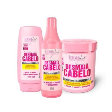 Imagem de Kit Desmaia Cabelo Forever Liss Mega Shampoo Cond e Máscara - Forever 