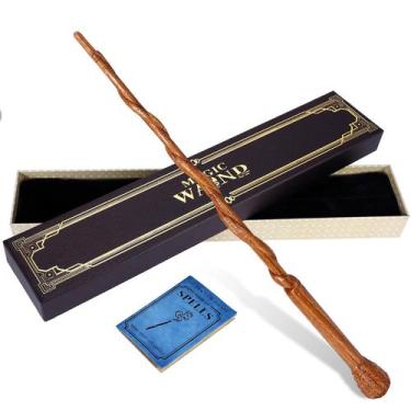 Imagem de Conjunto de presente esculpido à mão com varinha mágica de madeira Cha