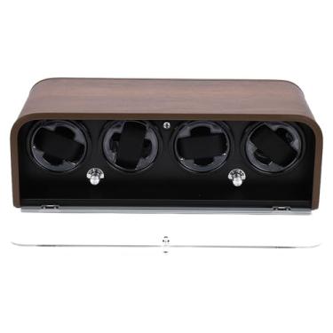 Imagem de SPYMINNPOO Caixa Enroladora de Relógio Automática, 4 Relógios Mecânicos, 5 Modos de Exibição de Relógio, Caixa de Armazenamento Com Luz LED para Homens