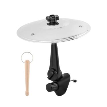 Imagem de Saída de ar de prato de carro com chaveiro de bengala de madeira, mini prato de batida de tambor para ventilação de carro, adequado para todos os tipos de veículos, acessório de carros musicais