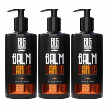 Imagem de Kit 3x Balm Para Barba Hidratante 240ml Modelador Big Barber