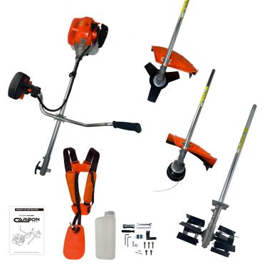 Imagem de Roçadeira a Gasolina Bipartida 52cc 2,5HP Profissional com Enxada Rotativa Capinadeira Carbon Fak