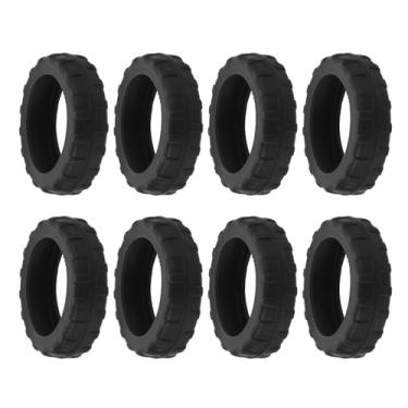 Imagem de Capa para rodas de bagagem, pacote com 8 capas de viagem de silicone para a maioria dos conjuntos de bagagem com 8 rodas giratórias, preta, tbd, Tbd