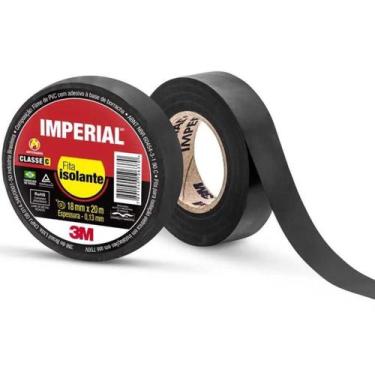 Imagem de Fita Isolante Preta Imperial 18mmx20mt HB004216360 3M