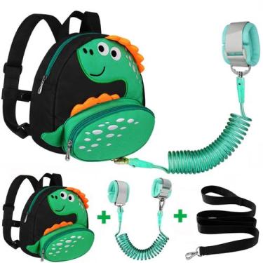 Imagem de Mochila infantil Harness Acmor Cute Dinosaur com coleira de segurança 