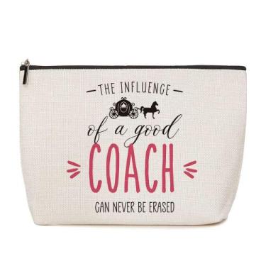 Imagem de Bolsa de maquiagem Lovdazzles Coach em tecido impermeável 25x18x5cm