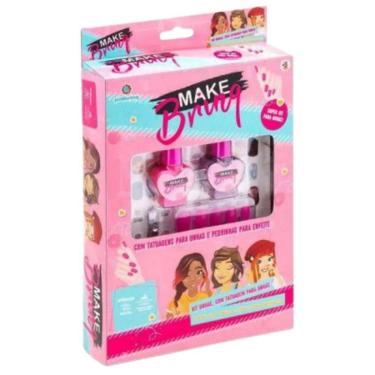 Imagem de Kit Unha Postiça Com Adesivos Decorados - Polibrinq