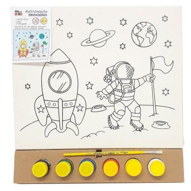 Imagem de Kit Pintura Tela 25x30 Cm - Astronauta - Kits For Kids