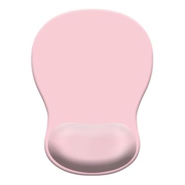 Imagem de Mouse pad de gel com descanso de pulso, mouse ergonômico côncavo com base de poliuretano antiderrapante e superfície lisa tapete de acessórios de mesa confortáveis para escritório, jogos em casa e