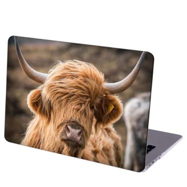 Imagem de MINGDAO Compatível com MacBook Pro de 14 polegadas capa protetora rígida com capa de teclado (A2442 M1 Pro Max/A2779 M2, versão 2021/2023) - Highland Cow - MC9818