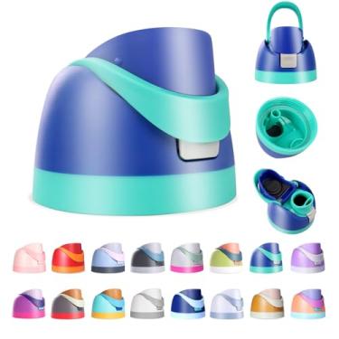 Imagem de Ruzkq Tampa de substituição para Owala Freesip, compatível com Owala Cup 473 ml, 680 g, 947 ml, 1,134 g, tampa superior de garrafa de água com um botão para Owala Freesip, à prova de vazamento, livre