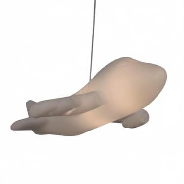 Imagem de Fun Light Luminária Pendente Avião, Plástico Polietileno, Branco, Bivolt, 17,5 x 39 x 47,5 cm, Luz Difusa para Quarto Infantil