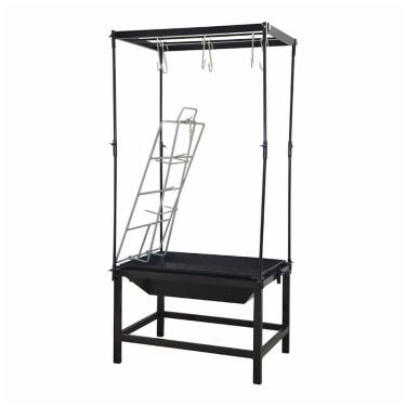 Imagem de Estação Churrasco Fogo Chão Lareira Aço E Varal 63x44x43cm