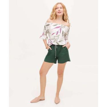 Imagem de Short Feminino Clochard Bolsos Marisa-36030, Verde, M