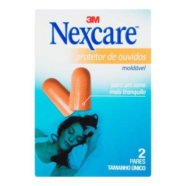 Imagem de Nexcare 3m protetor ouvidos moldável tamanho único - 2 pares de espuma