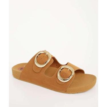 Imagem de Rasteirinha Feminina  Nobuck Marisa TN1200-85093, Caramelo, 37