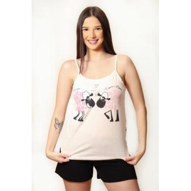Imagem de Pijama De Verão Ovelha Preta Calor Empório Do Algodão Cor:PretoTamanho