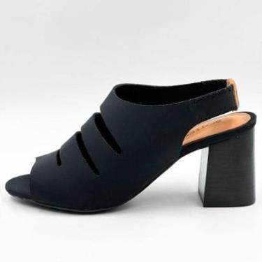 Imagem de Sandália Bottero Casual em Malha Elástica Salto Alto Feminina-Feminino