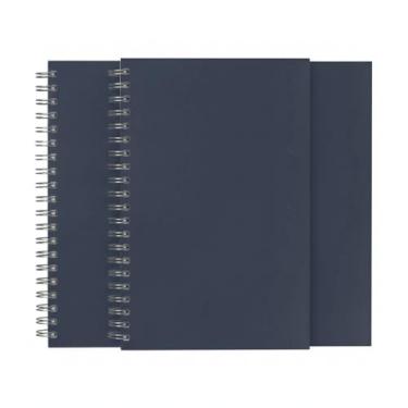 Imagem de Caderno Planner Espiral com Capa Rígida em Percalux, 90 Folhas Brancas, Formato 24x18,5x1,5cm, Gestão de Rotina com Calendários 2025-2028 (3, Azul)