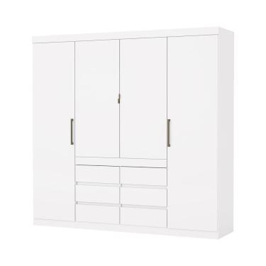 Imagem de Guarda Roupa Imperio 6 Gavetas Sem Espelho Carioca Moveis Branco