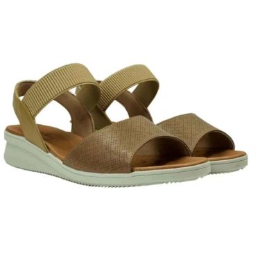 Imagem de Sandália Usaflex Plataforma Feminino - Camel