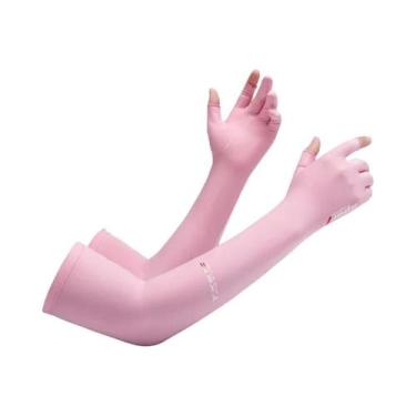 Imagem de Luvas De Ciclismo Femininas De Verão Com Proteção UV, Mangas Longas Re