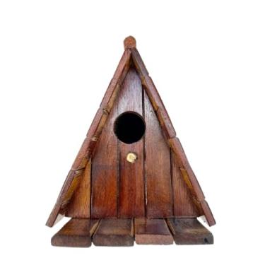 Imagem de Casinha de passarinho em madeira de demolição(Casinha com plaquinha sortida)