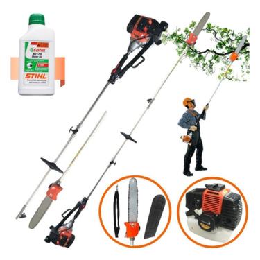 Imagem de Motopoda De Altura Podador De Galhos Importway + Óleo Stihl