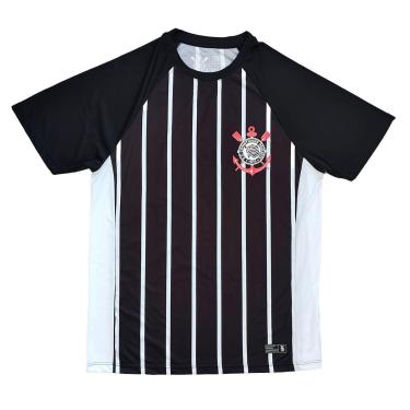 Imagem de Camiseta Corinthians Listrada Fitness Licenciada Coimbra-Masculino