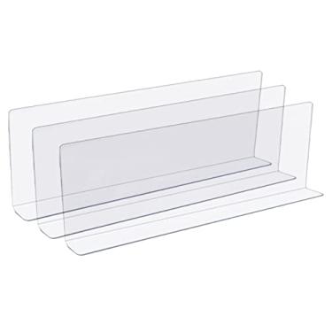 Imagem de Bloqueador de brinquedos para sob o fogão, defletor de sofá de 3 camas para evitar que coisas de animais de estimação brinquedos cheguem ao fundo, protetores de pára-choques transparentes com fita a