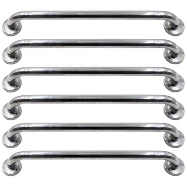 Imagem de Barra de Apoio para Parede em Aço Inox 24mm de Diâmetro Segurança e Acessibilidade (6, 50cm)