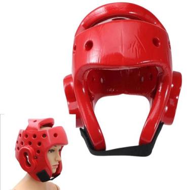 Imagem de Capacete Protetor De Cabeça Boxe Karate Mhuay Thay Karate Judo Taekwon