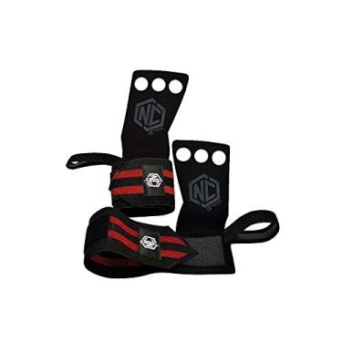 Imagem de Grip Panther Claw C/ Munhequeira - Preto e Vermelho M