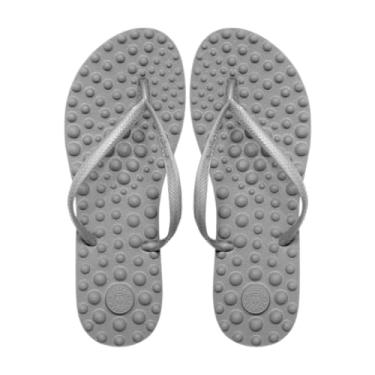 Imagem de Sandalia Ortopedica Flyfeet Relax Anabela, Cinza