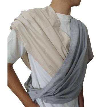 Imagem de Fastsling Canguru Piêpaô Fast Sling Cinza Mesclado + Marfim