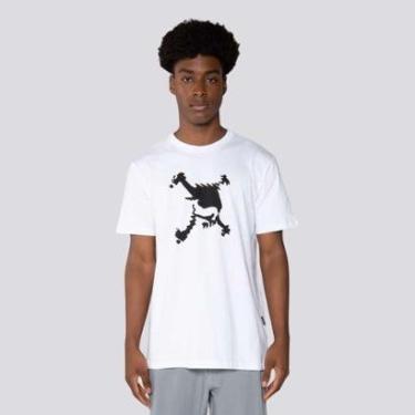 Imagem de Camiseta Oakley Skull Heritage Logo Branca-Masculino