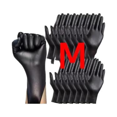 Imagem de Luvas Descartáveis Pretas Reforçadas E Duráveis Para Processamento De 