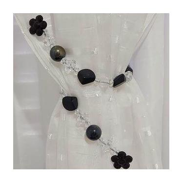 Imagem de Abraçadeira de cortina em pedraria Prendedor para cortina - Keharmonia